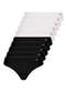 Lupo - Kit com 10 Calcinhas Biquiní Loba 40353-001 Plus Size Natural-Cinza - variação: Preto-Branco