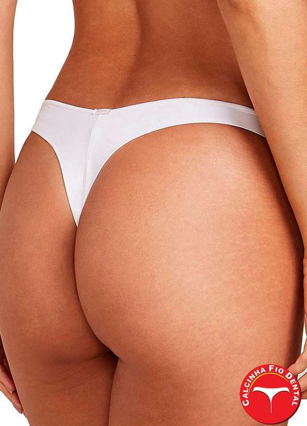 Hope - Kit com 10 Calcinhas Fio Dental Hope 37840 Branco 2