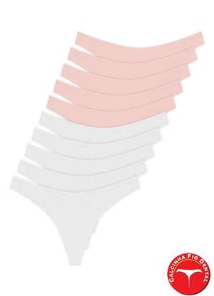 Kit com 10 Calcinhas Fio Dental Hope 37840 - HOPE