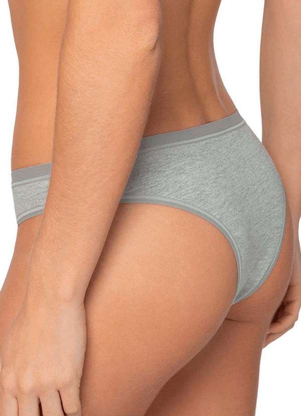 Lupo - Kit com 10 Calcinhas Tanga Loba 40354-001 Cinza 3