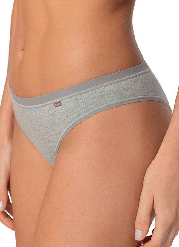 Lupo - Kit com 10 Calcinhas Tanga Loba 40354-001 Preto-Branco-Natural-Cinza 6