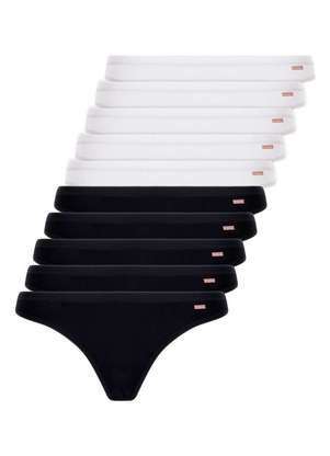 Lupo - Kit com 10 Calcinhas Tanga Loba 40354-001 - LUPO