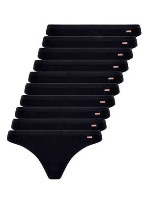 Lupo - Kit com 10 Calcinhas Tanga Loba 40354-001 - LUPO