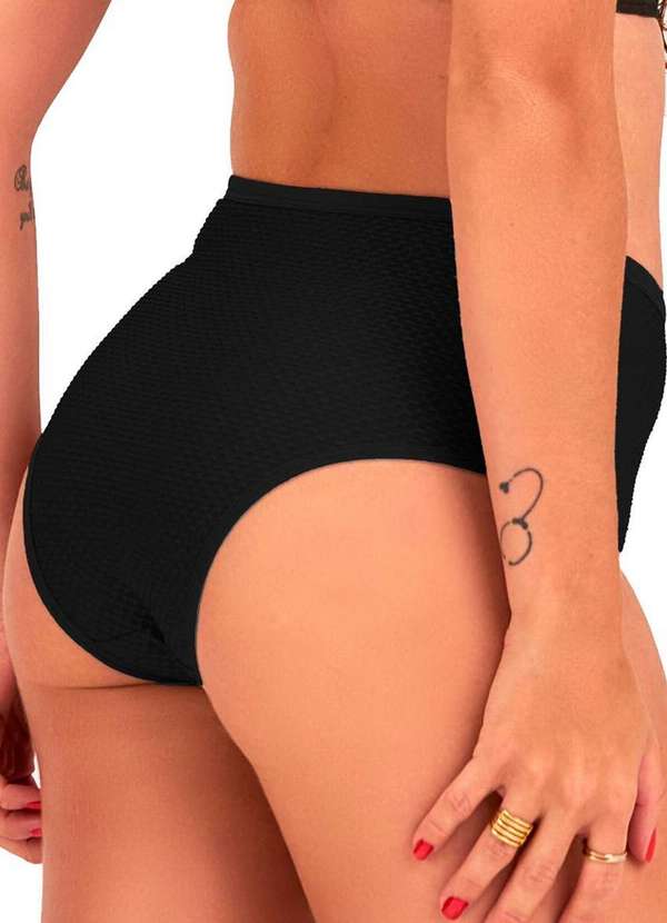 Dilady - Kit com 2 Calcinhas Alta Dilady 203201 Preto-Rosa-Retro 3