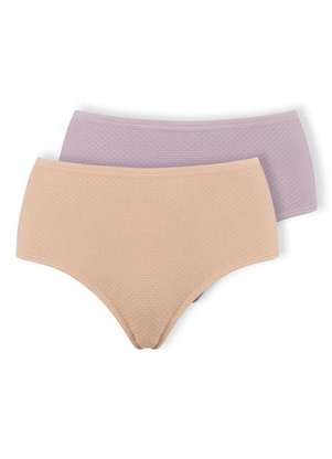 Kit com 2 Calcinhas Alta Dilady 203203 Plus Size - DILADY