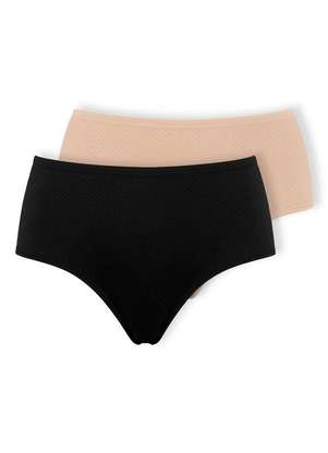 Kit com 2 Calcinhas Alta Dilady 203203 Plus Size - DILADY