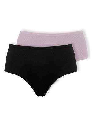 Kit com 2 Calcinhas Alta Dilady 203203 Plus Size - DILADY