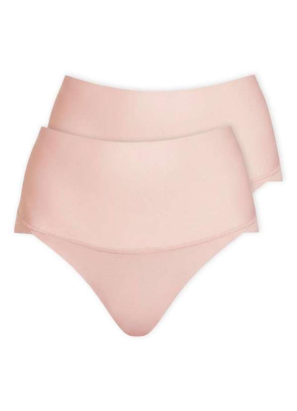 Hope - Kit com 2 Calcinhas Alta Hope 330850 Bege-Ballet