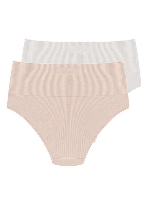 Hope - Kit com 2 Calcinhas Alta Hope 33110 Bege-Ballet-Branco 6