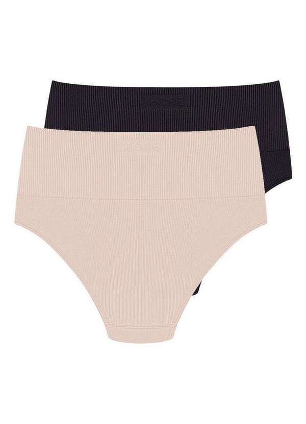 Hope - Kit com 2 Calcinhas Alta Hope 33110 Bege-Ballet-Preto 6