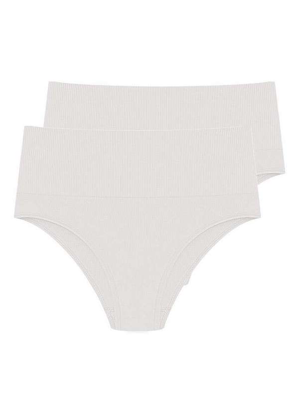 Hope - Kit com 2 Calcinhas Alta Hope 33110 Branco