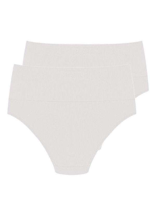 Hope - Kit com 2 Calcinhas Alta Hope 33110 Branco 4