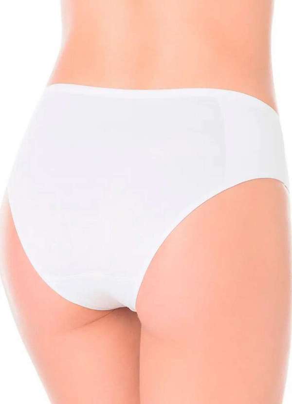 Liz - Kit com 2 Calcinhas Alta Liz 50330 Blush-Branco 5