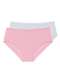 Liz - Kit com 2 Calcinhas Alta Liz 50330 Sepia-Branco - variação: Blush-Branco