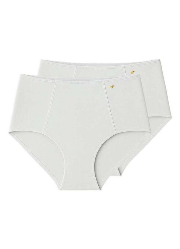 Liz - Kit com 2 Calcinhas Alta Liz 50395 Branco