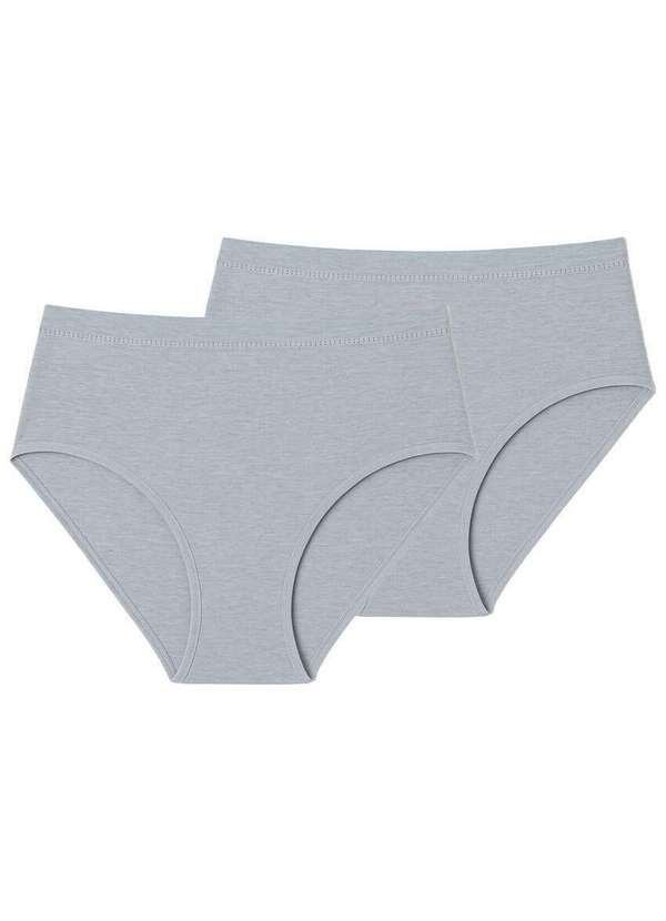 Liz - Kit com 2 Calcinhas Alta Liz 70220 Prata