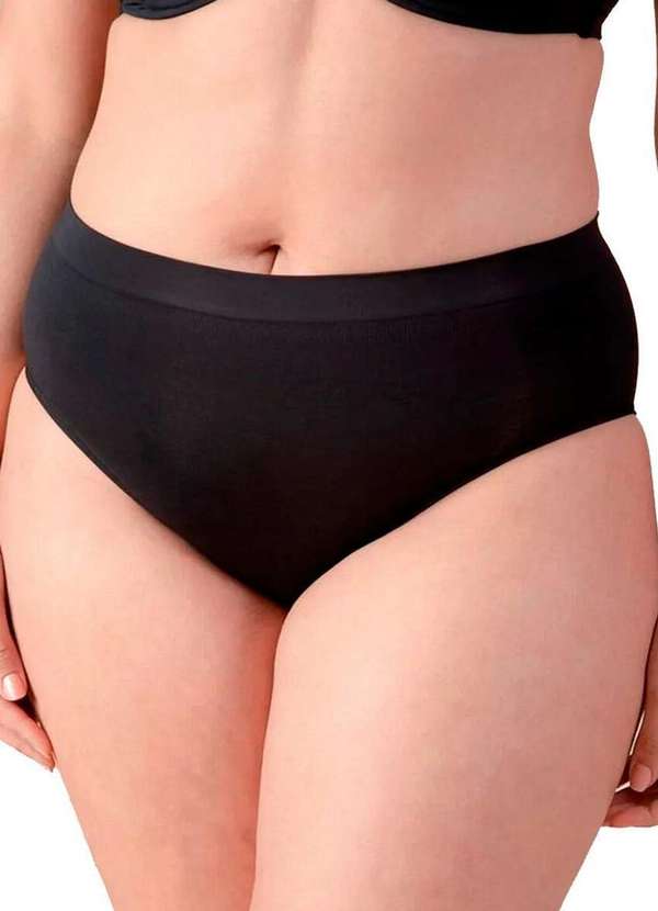 Liz - Kit com 2 Calcinhas Alta Liz 70220 Preto 2