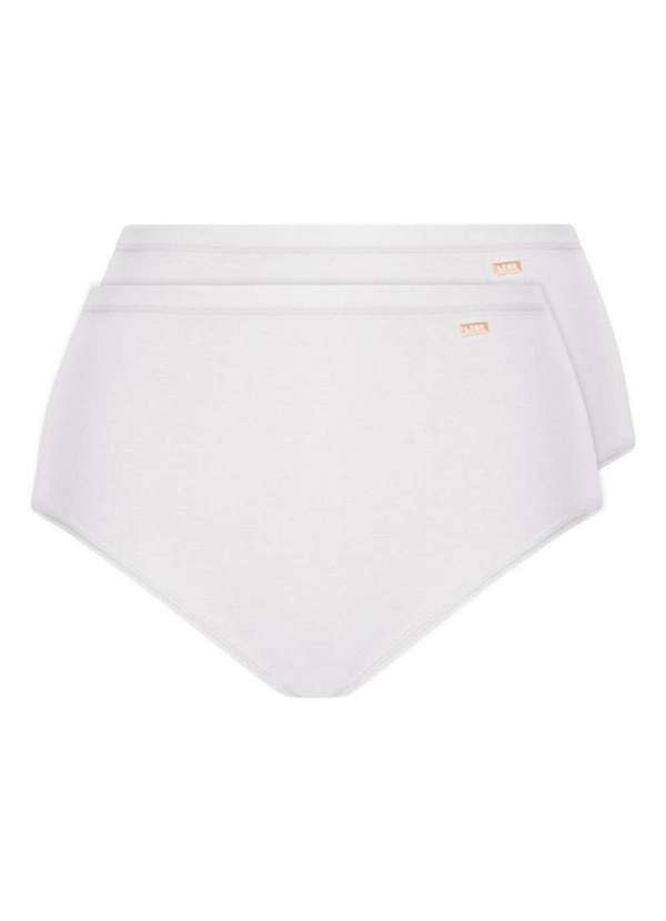 Lupo - Kit com 2 Calcinhas Alta Loba 40351-001 Plus Size Branco