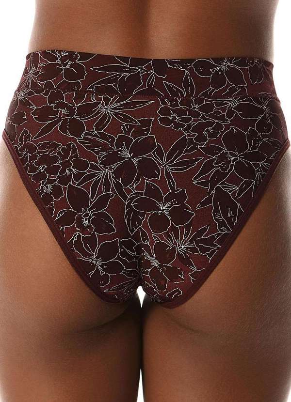 Demillus - Kit com 2 Calcinhas Alta Olimpo Demillus 26639 Bege-Vinho 6