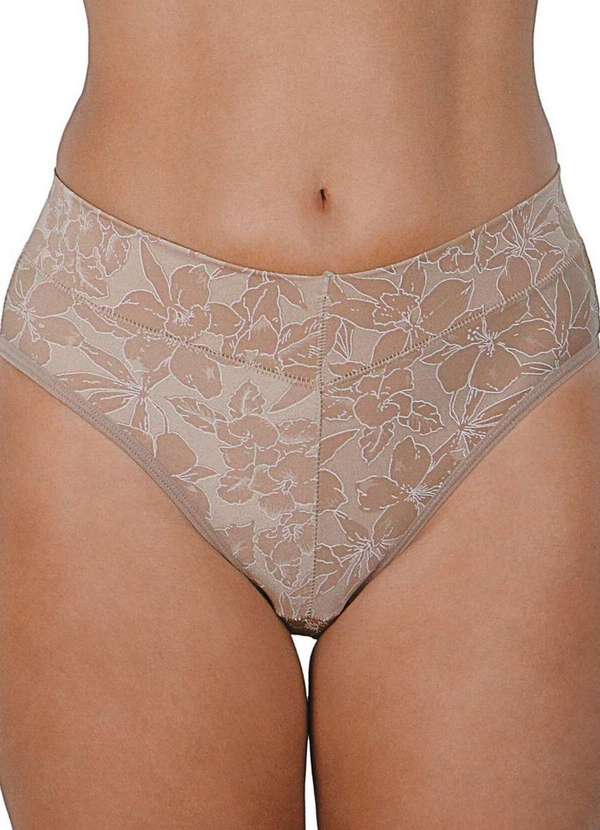 Demillus - Kit com 2 Calcinhas Alta Olimpo Demillus 26639 Bege 2