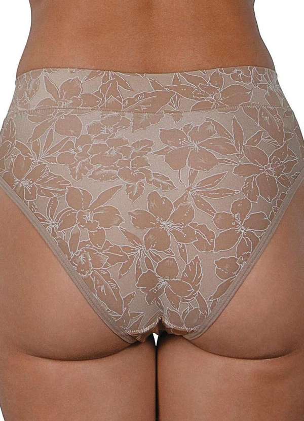 Demillus - Kit com 2 Calcinhas Alta Olimpo Demillus 26639 Bege 3