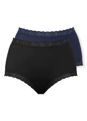 Kit com 2 Calcinhas Alta Safira Demillus 57330 - DEMILLUS