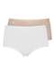 Triumph - Kit com 2 Calcinhas Alta Star Max Triumph 24649 Tender-Beige - variação: Branco-Mink