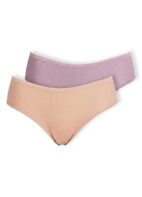 Dilady - Kit com 2 Calcinhas Biquíni Dilady 203200 Chocolate-Rosa-Retro