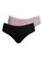 Dilady - Kit com 2 Calcinhas Biquíni Dilady 203200 Preto-Rosa-Retro - variação: Preto-Rosa-Retro