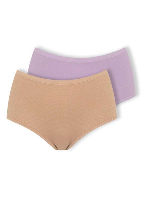 Dilady - Kit com 2 Calcinhas Biquíni Dilady 203202 Chocolate-Rosa-Retro