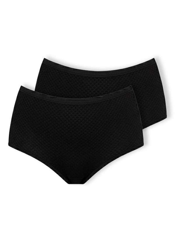 Dilady - Kit com 2 Calcinhas Biquíni Dilady 203202 Preto