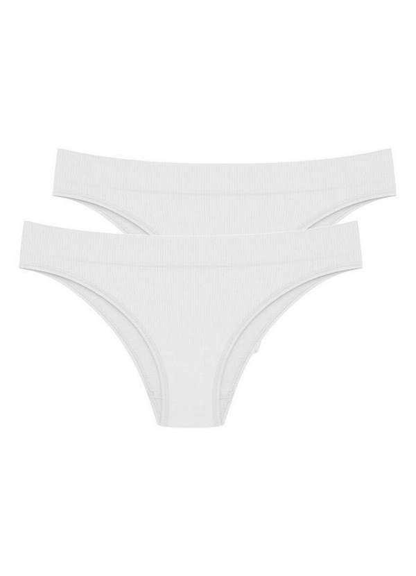 Hope - Kit com 2 Calcinhas Biquíni Hope 35010 Branco