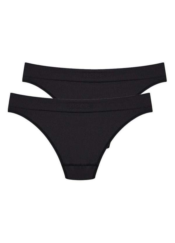Hope - Kit com 2 Calcinhas Biquíni Hope 35010 Preto 4