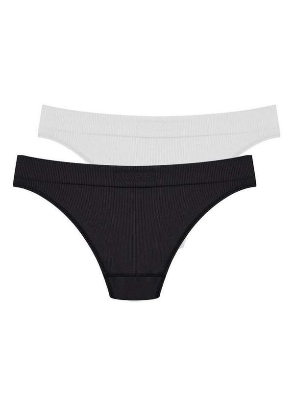 Hope - Kit com 2 Calcinhas Biquíni Hope 35010 Preto-Branco 6