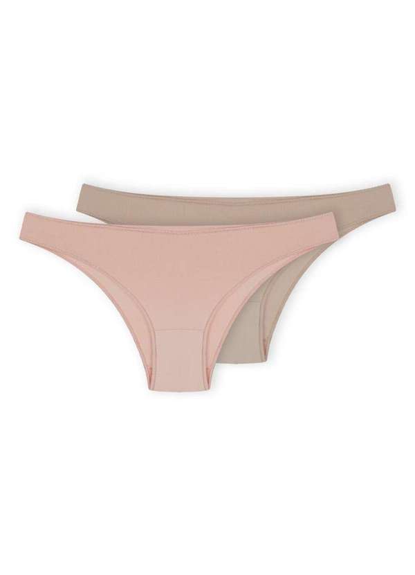 Hope - Kit com 2 Calcinhas Biquíni Hope 35840 Bege-Ballet-Camurça