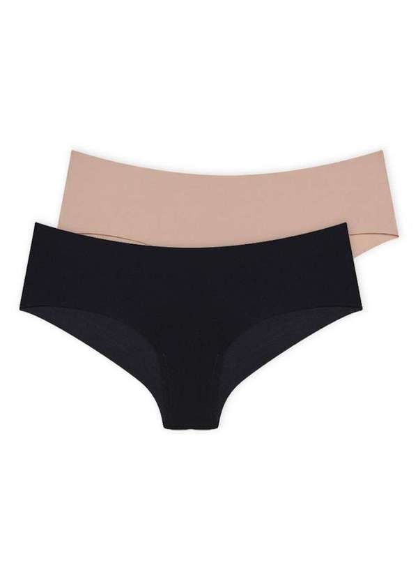 Hope - Kit com 2 Calcinhas Biquíni Hope 38800 Preto-Camurca