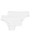 Hope - Kit com 2 Calcinhas Biquíni Hope 38840 Camurça-Branco - variação: Branco
