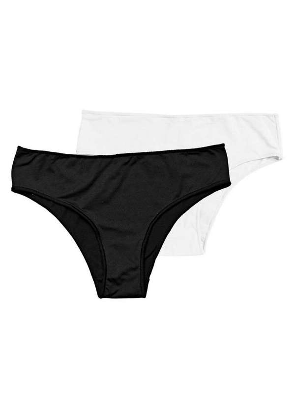 Hope - Kit com 2 Calcinhas Biquíni Hope 38840 Preto-Branco