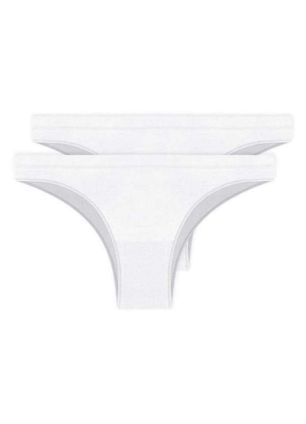 Hope - Kit com 2 Calcinhas Biquíni Hope S35220 Branco