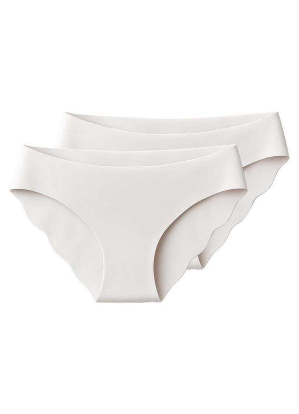 Liz - Kit com 2 Calcinhas Biquíni Liz 50257 Branco