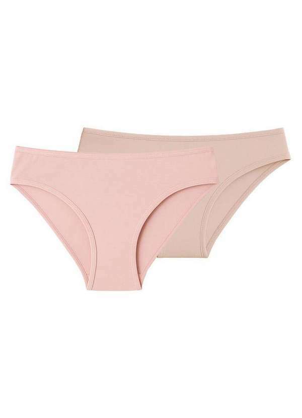 Liz - Kit com 2 Calcinhas Biquíni Liz 50331 Blush-Sepia