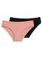 Liz - Kit com 2 Calcinhas Biquíni Liz 50372 Blush-Preto - variação: Blush-Preto
