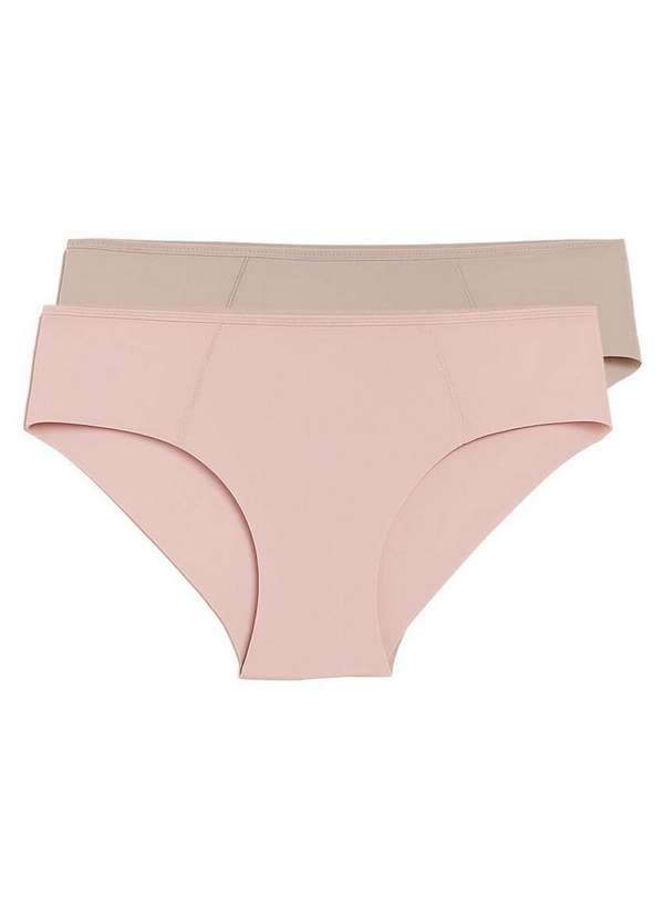 Liz - Kit com 2 Calcinhas Biquíni Liz 50391 Blush-Sepia