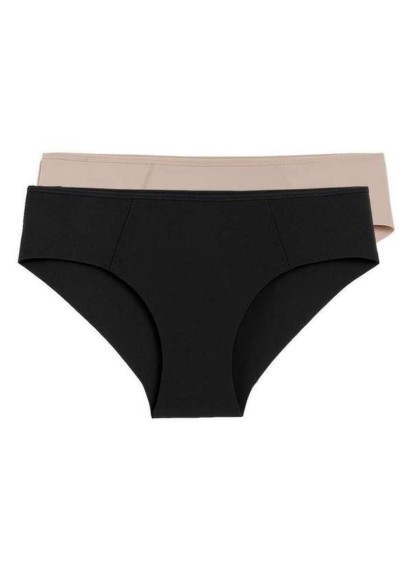 Liz - Kit com 2 Calcinhas Biquíni Liz 50391 Preto-Sepia