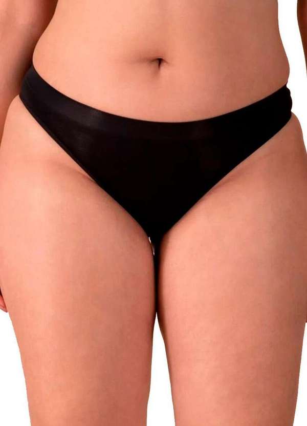 Liz - Kit com 2 Calcinhas Biquíni Liz 70221 Preto-Washed-Prata 2