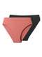 Liz - Kit com 2 Calcinhas Biquíni Liz 70303 Rosa-Mônaco-Natural - variação: Rosa-Mônaco-Preto