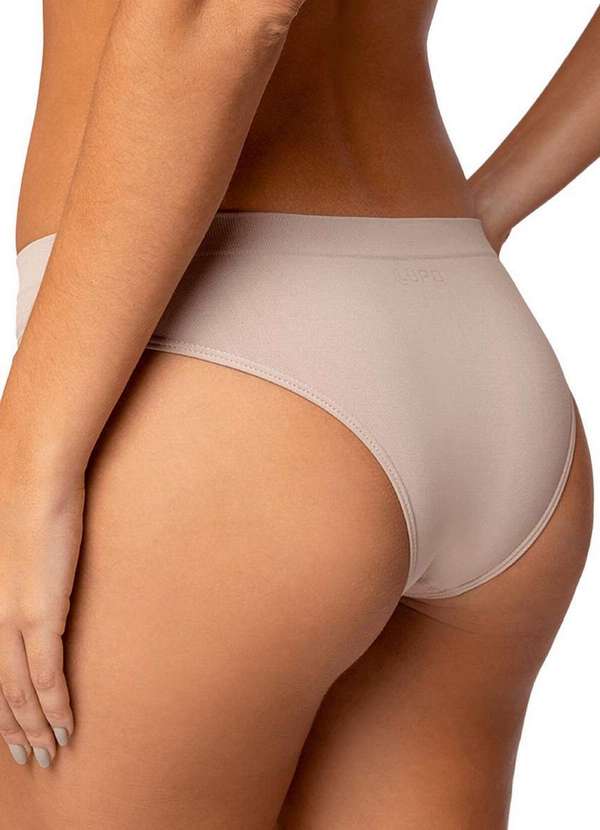 Lupo - Kit com 2 Calcinhas Biquíni Loba 40400-001 Preto-Natural 5