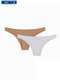 Bonjour - Kit com 2 Calcinhas Bonjour Kt3484 Cbr-Camurã§A/Branco - variação: brh-bege-camurça-roxo-haze