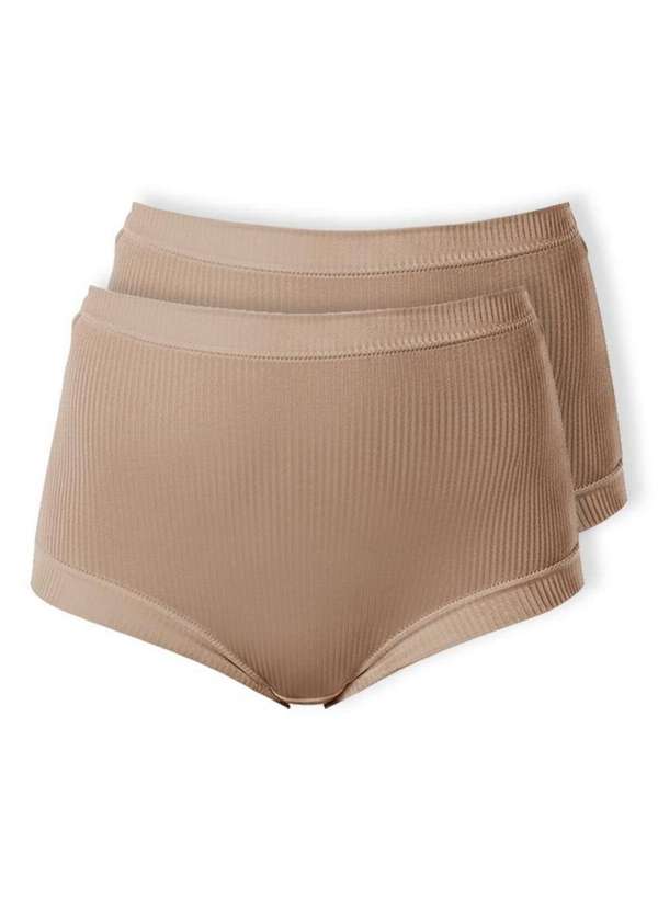 Demillus - Kit com 2 Calcinhas Demillus 26406 Bege