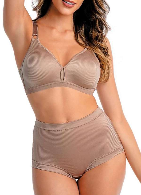 Demillus - Kit com 2 Calcinhas Demillus 26406 Bege 4